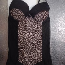 Leopard Lace Lingerie 3X