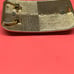 ESTATE FIND GOLD TONE WITH BLACK DISTRESS PETRIFIED PALMWOOD BELT BUCKLE