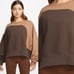 Nike Two Toned Brown and Tan Colorblock Crewneck Sweatshirt