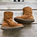 UGG Australia Womens Boots Size 6 Brown Mayfaire Low Side Zip Shearling Chestnut