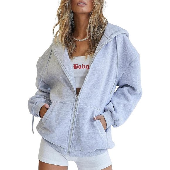 EFAN Women's Cute Hoodies Teen Girl Fall Jacket Oversized Sweatshirts