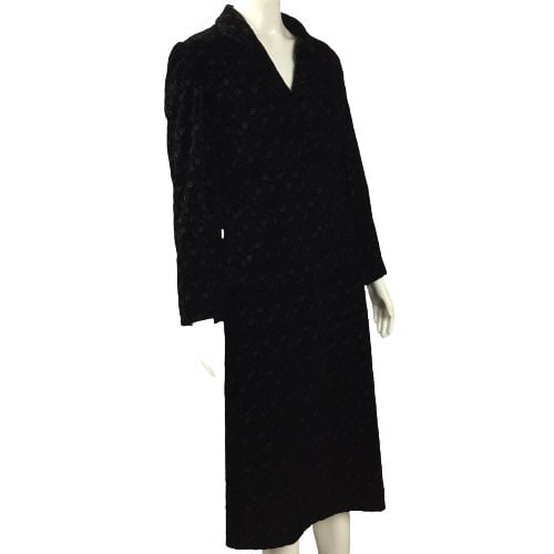 RETRO Laura Ashley Embossed Velvet Suit