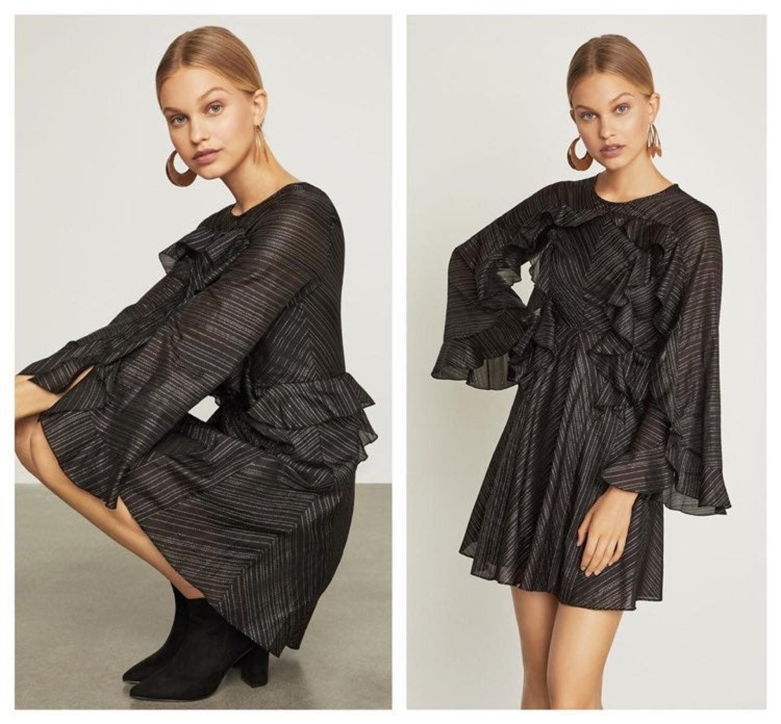 BCBGMAXAZRIA Ruffle Night Out Dress