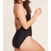 NWT Andie Women's The Full Coverage Tulum One Piece Swimsuit Black Size XL