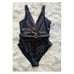 New! ONIA Michelle Wrap Croco Print One Piece Swimsuit