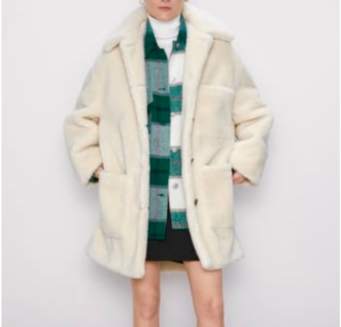 NWOT Zara teddy sherpa coat jacket - Size S