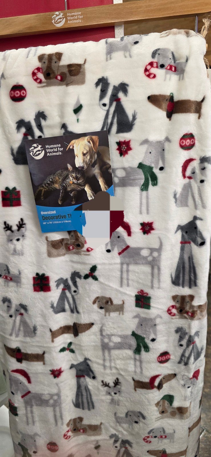 Christmas dog blanket