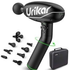 Heated Deep Tissue Massage Gun w 8 Heads