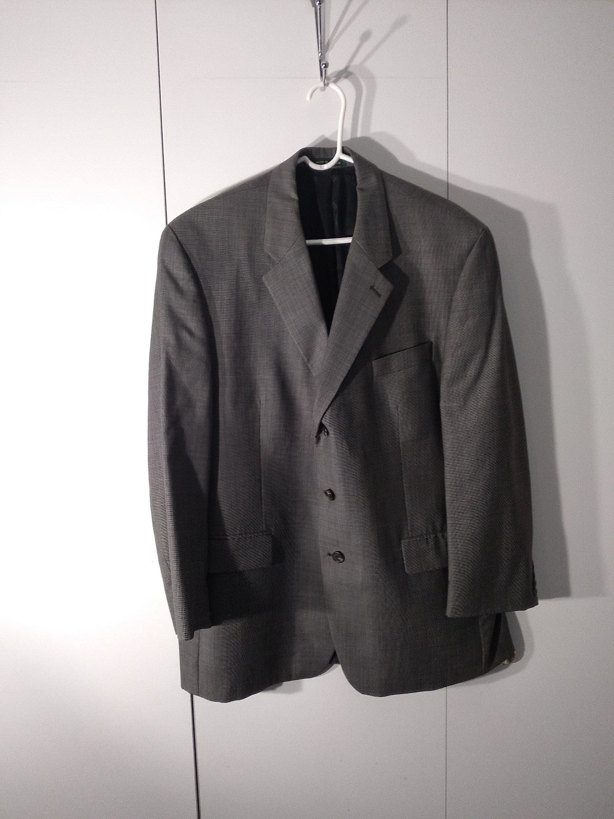 Ralph Lauren men's black wool suit jacket size 46R