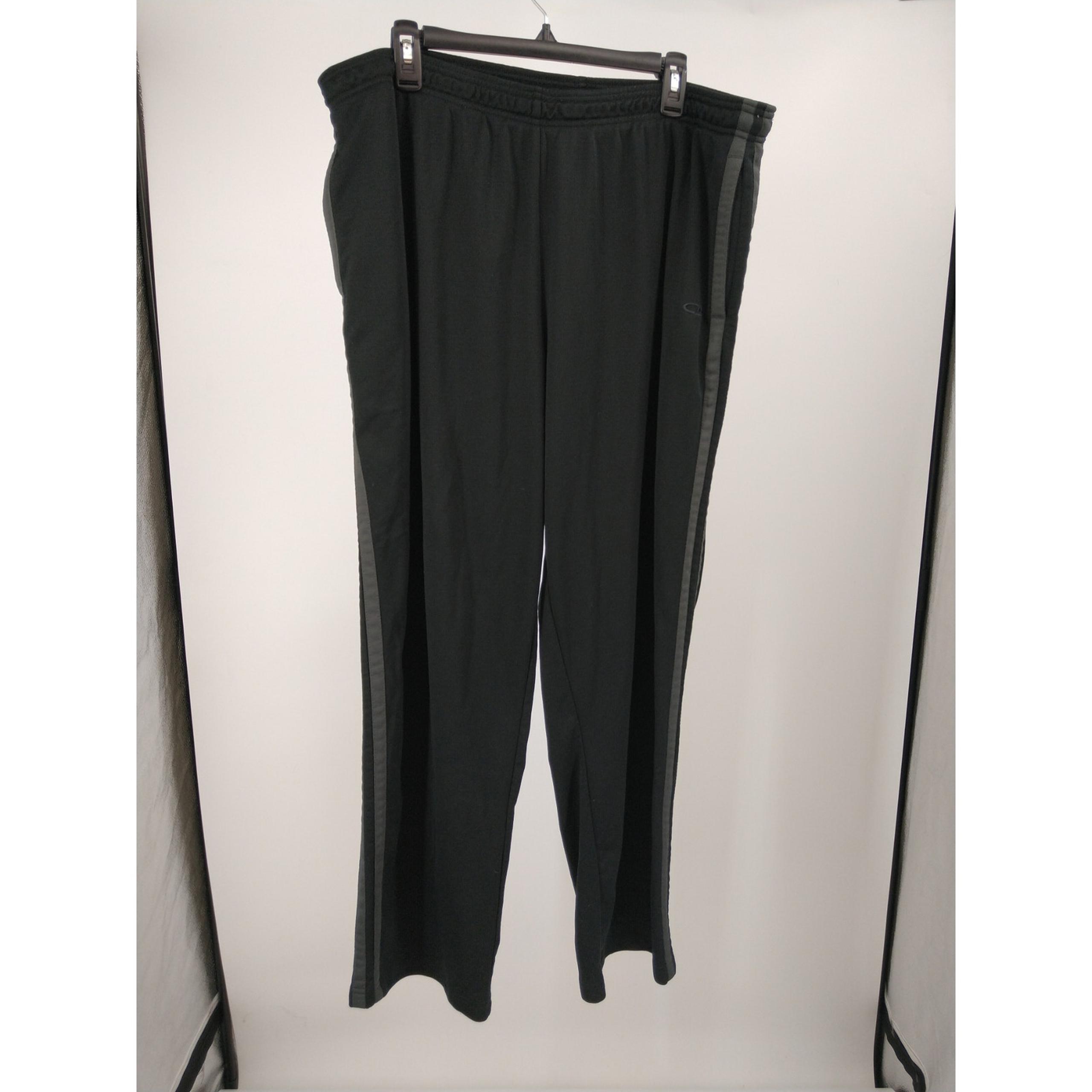 C9 by Champion Mens Track Pants XL Side Stripe Training Athletic Black Gray