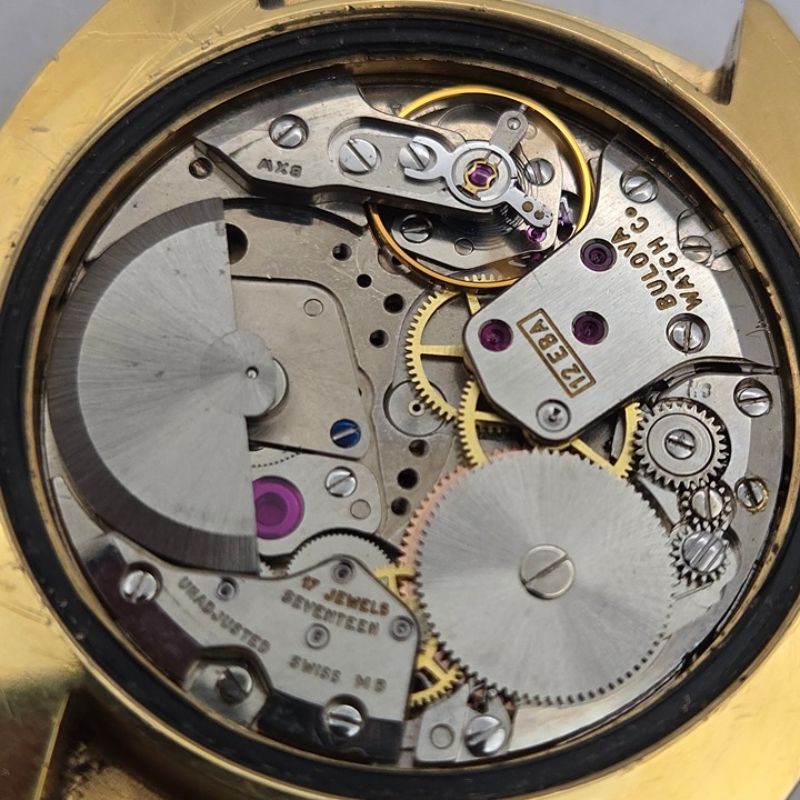 Vintage BULOVA men's automatic watch Micro rotor 12EBA 17Jewels swiss 1972