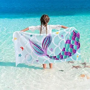 Mermaid beach towel 30” x 60”