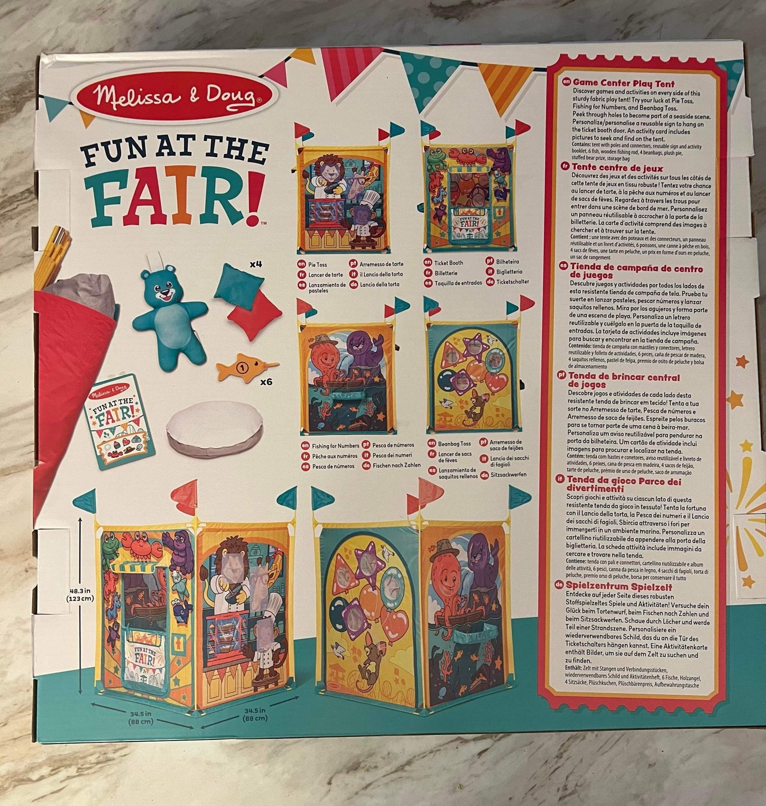 Melissa and Doug Fun at the fair! Game Center play tent