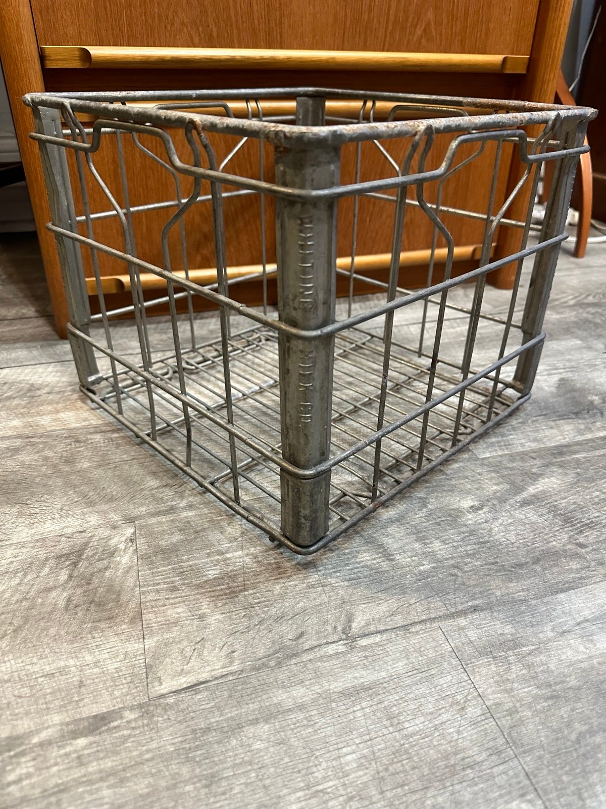 Vintage Whiting Milk Crate