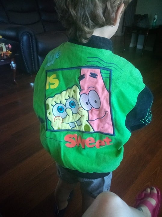 Spongebob Jacket size 7 (runs small) more like size 6