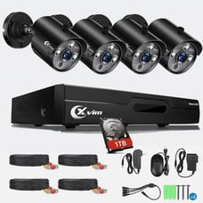 XVIM 8CH 1080P CCTV DVR Outdoor Night Vision Home Security Camera System Wired