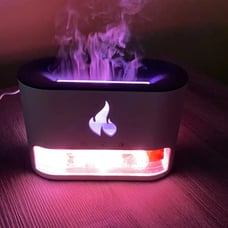 Noiseless Aroma Diffuser with Color-Changing Flame