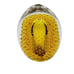 Amber Gold Hand Blown Glass Controlled Bubble Vintage Paperweight