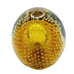 Amber Gold Hand Blown Glass Controlled Bubble Vintage Paperweight