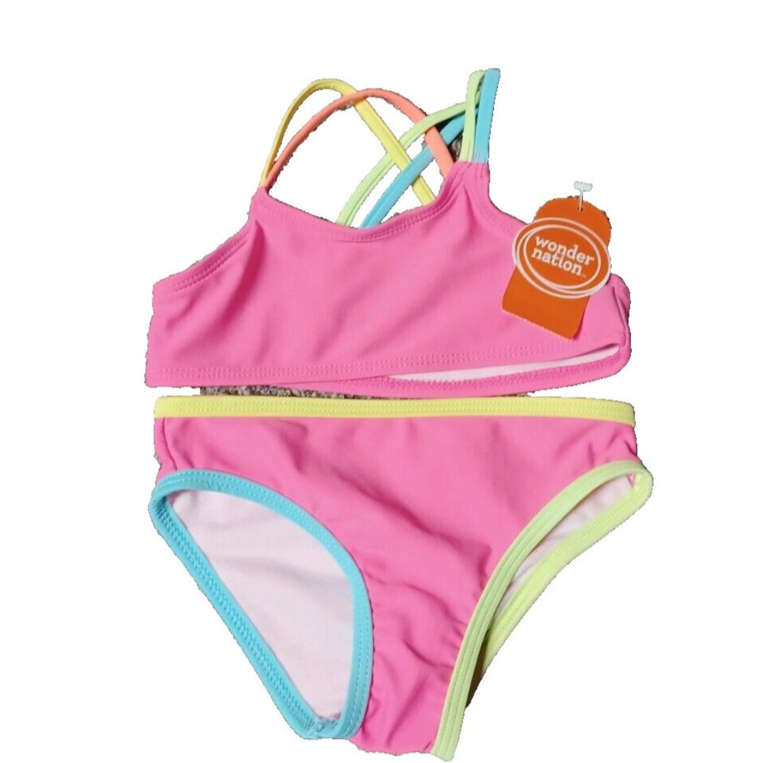 NWT WONDER NATION GIRLS SWIMSUIT BABY SIZE 2T