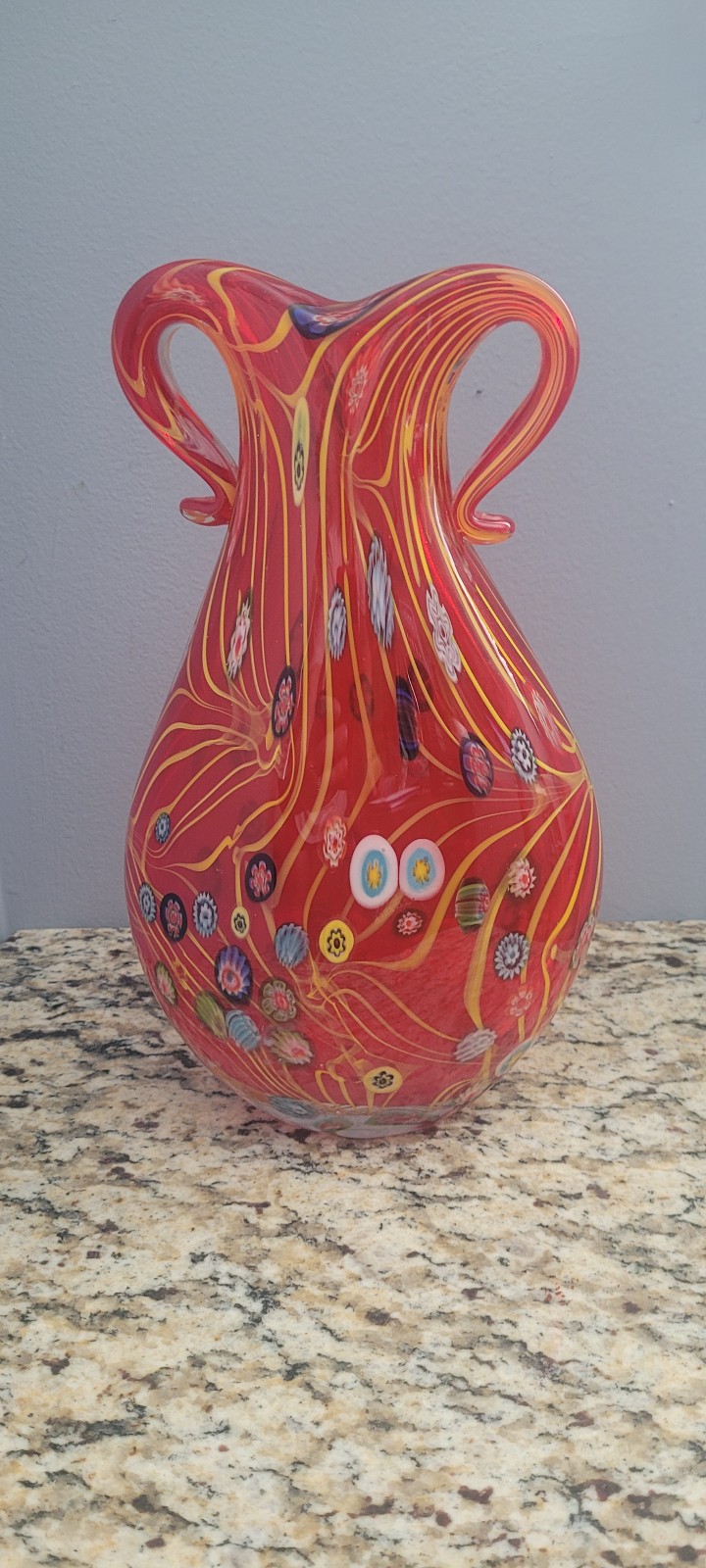 Murano glass vase