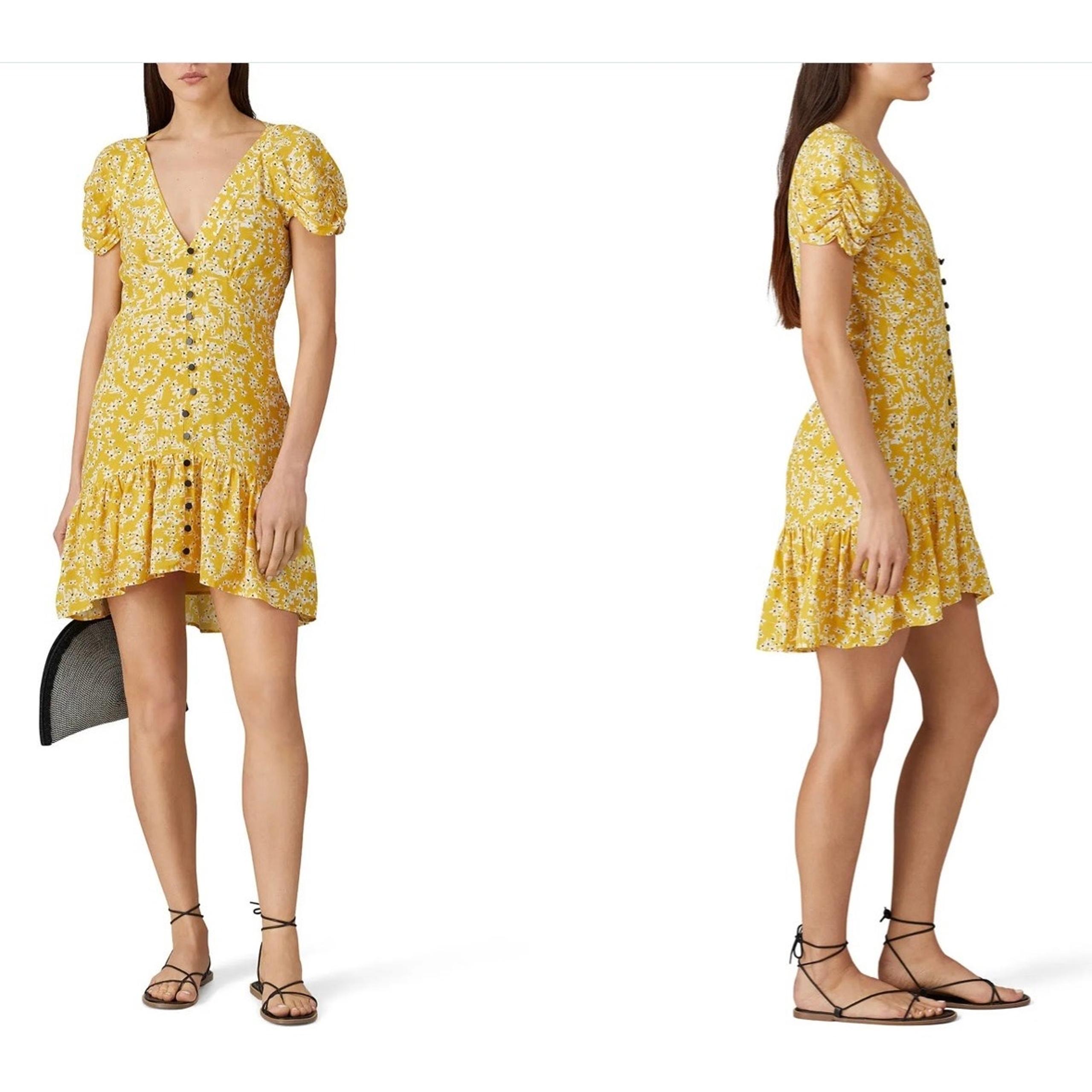 RTR Wish Golden Bloom Floral Mini Dress size Medium