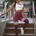 Bombshell Sportswear Perform Thigh Highs in Burgundy
