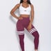 Bombshell Sportswear Perform Thigh Highs in Burgundy