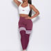 Bombshell Sportswear Perform Thigh Highs in Burgundy