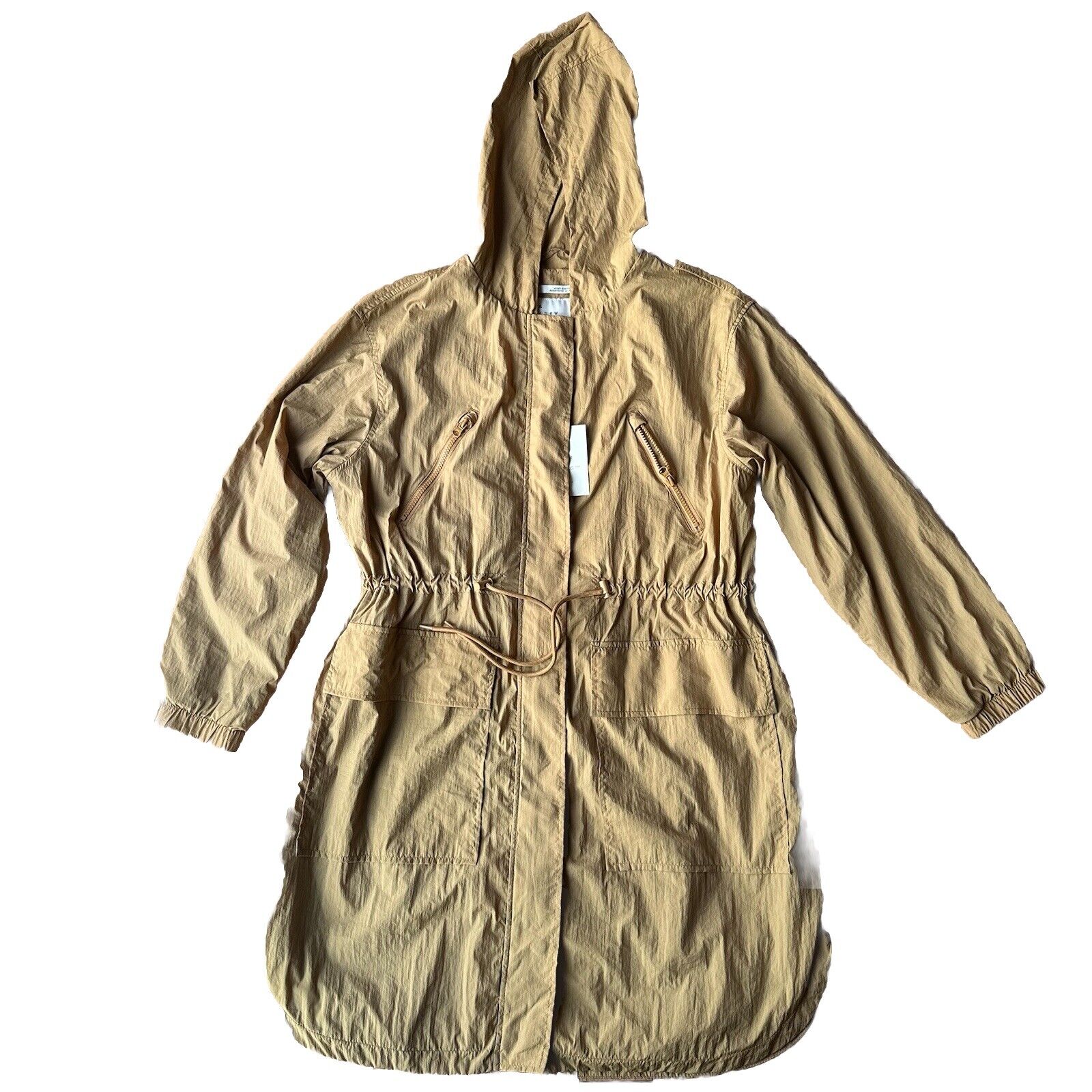 A New Day Water Resistant NWT Women's Trench Coat Khaki Size Large