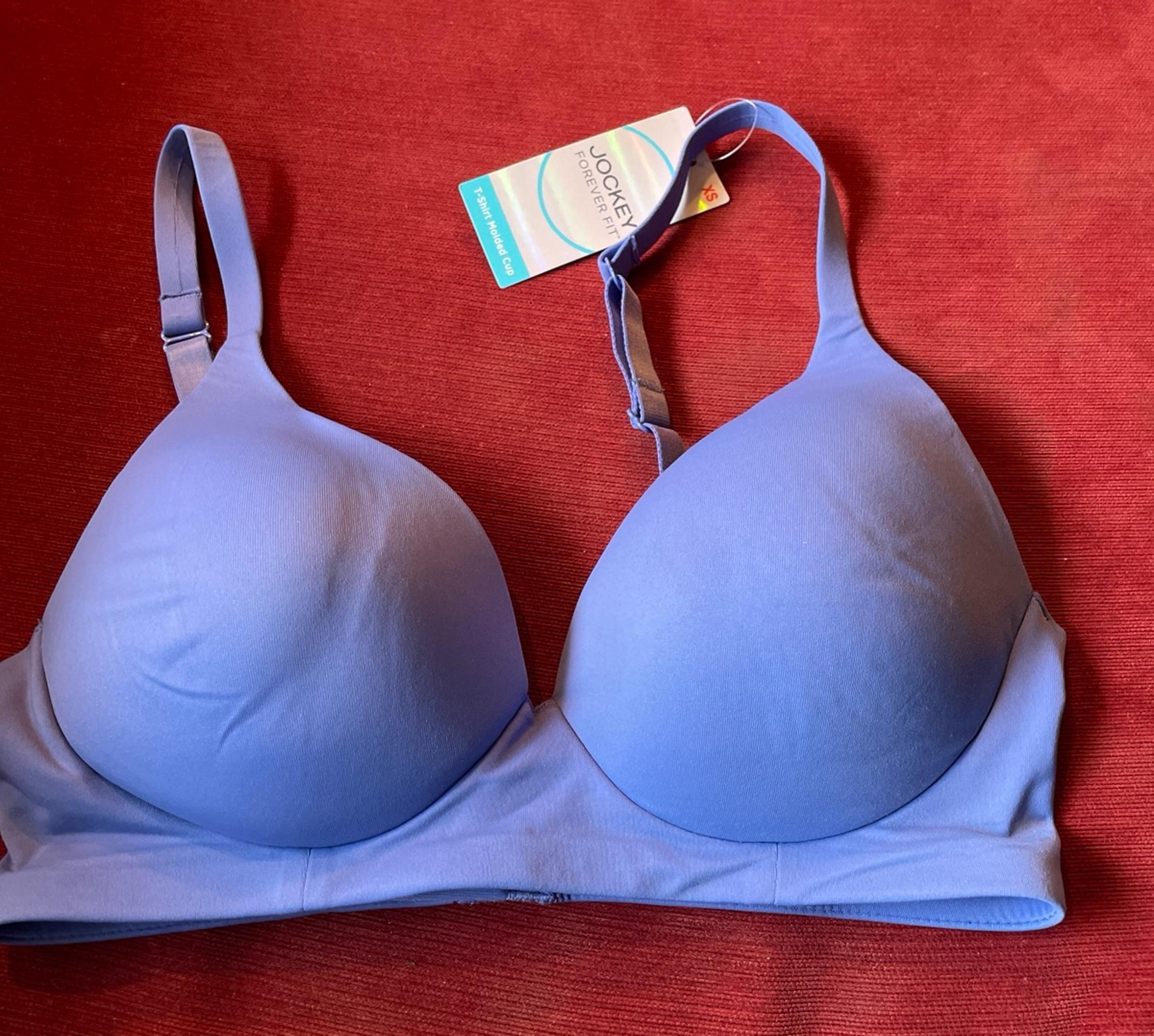 JOCKEY Forever Fit T-Shirt Molded Cup Bra Size XS, Purple, New With Tags