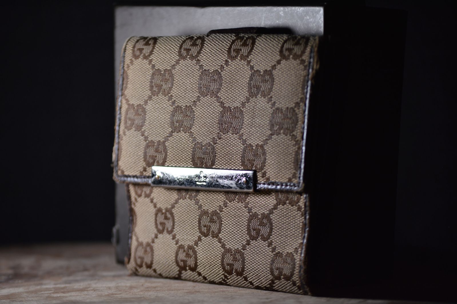 Gucci Monogram Canvas Wallet