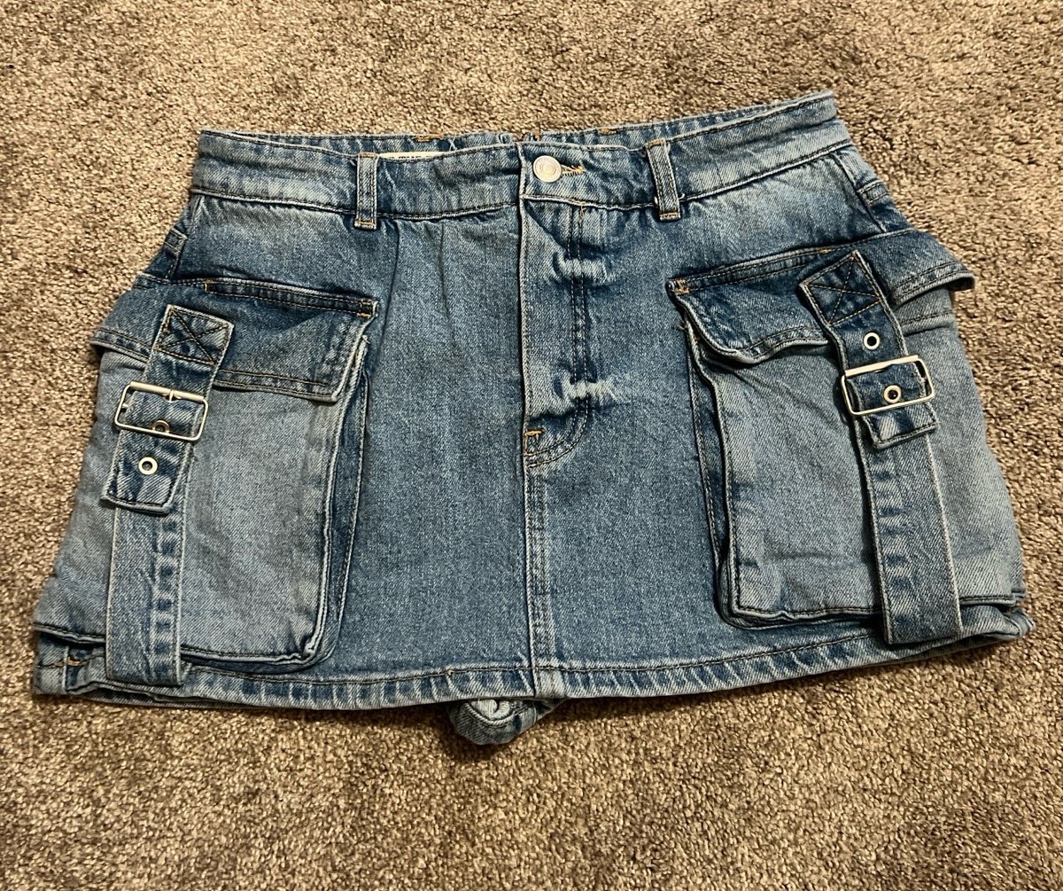 Free People Denim Skort SZ 28