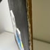 Vintage Original Still Life Acrylic Painting on Canvas Wine Bottle Camera Signed