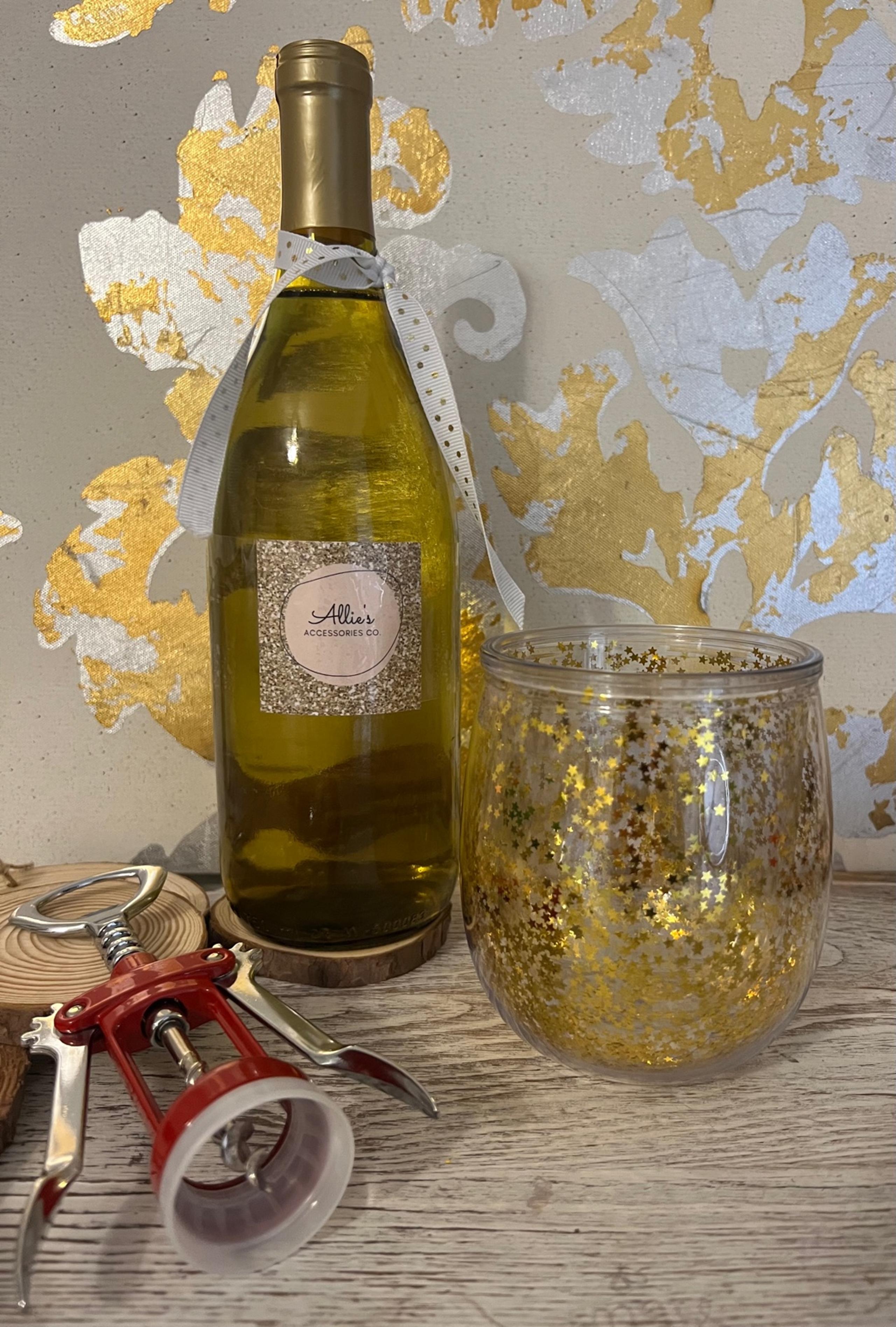Stemless wine glass