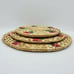 Set of 3 Woven Wicker Rattan Boho Hot Plate Trivets Straw Raffia Tan Green Red