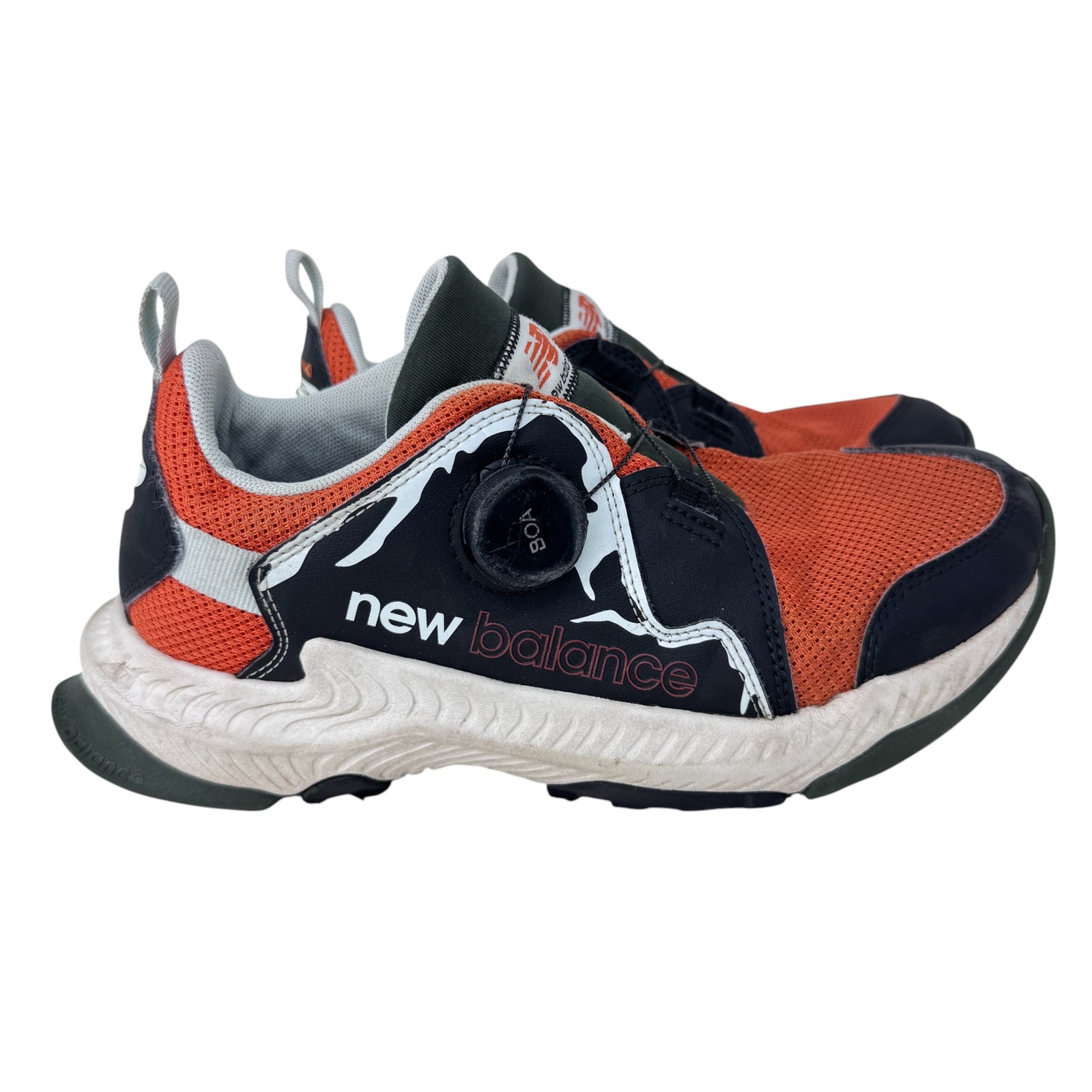New Balance DynaSoft Trail Magic BOA Shoes Boys 5.5 Orange Mesh GTBTRCB1