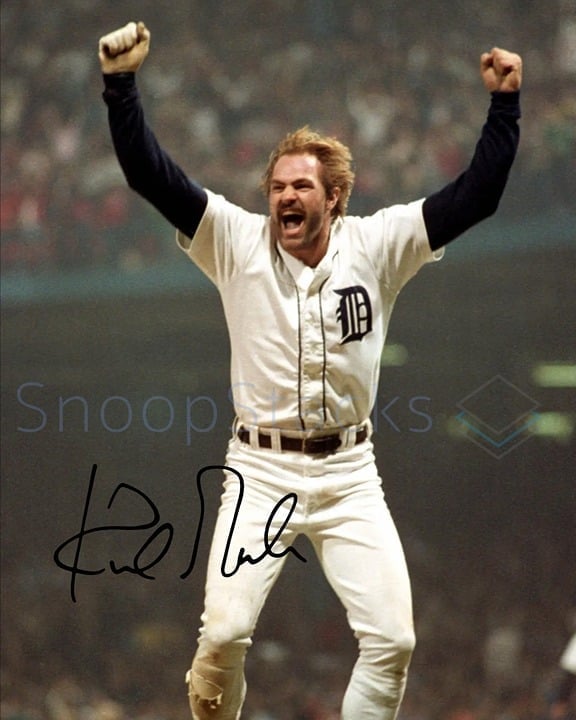 Kirk Gibson Signed 16x20 Glossy Autographed RP Photo Poster Detroit Tigers