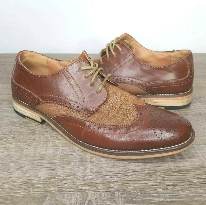Bar III Mens Striker Wingtip Oxford Shoe