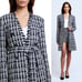 NWT! L'AGENCE ZURI TWEED Half Duster Jacket Size Medium