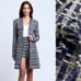 NWT! L'AGENCE ZURI TWEED Half Duster Jacket Size Medium
