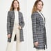 NWT! L'AGENCE ZURI TWEED Half Duster Jacket Size Medium