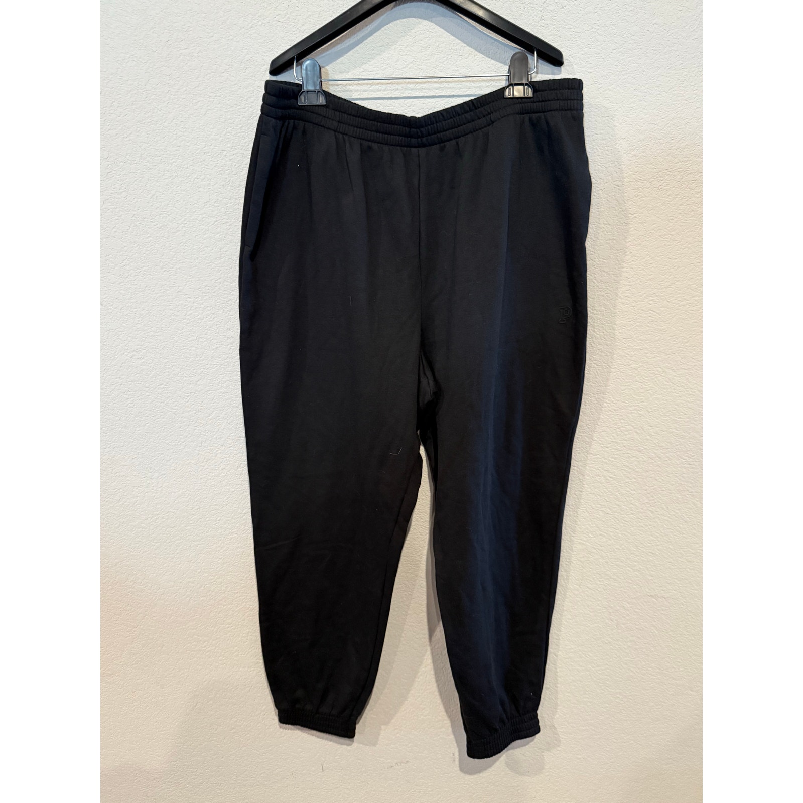 Victoria’s Secret PINK High-Waist Campus Joggers – Black, Size XXL – NWT