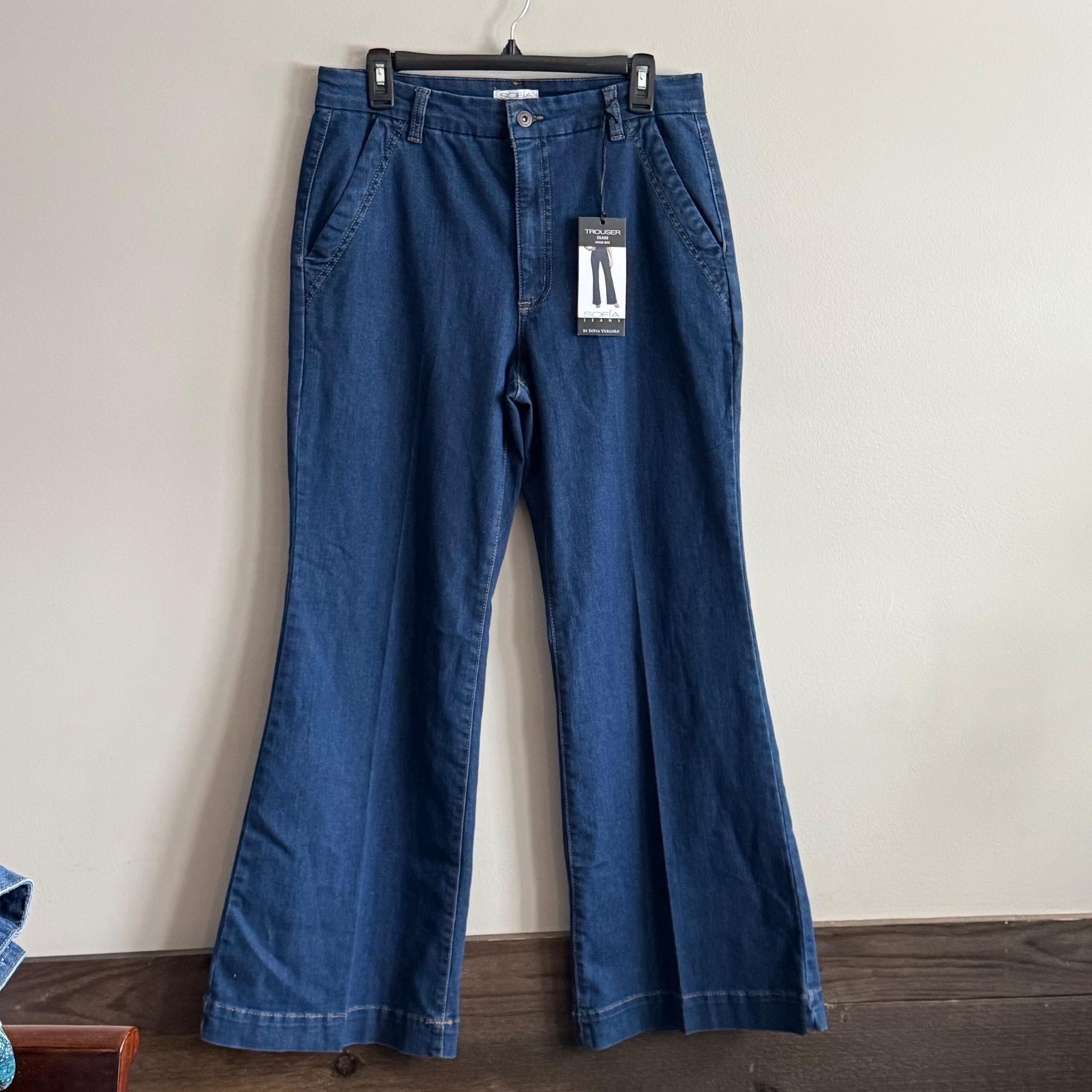 Sofia Jeans by Sofia Vergara Women’s Size 12S High Rise Flare