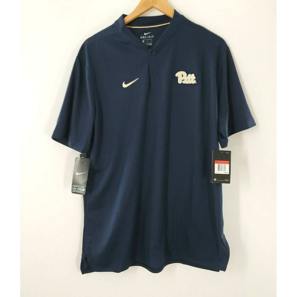 NWT 85 Nike Dri-Fit On Field Apparel Pittsburgh Mens Blue T-Shirt Size L