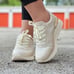 Sports Women's Lace-up Beige Sneakers