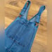 Madewell Overalls Denim Jeans Premium Indigo Raw Hem Ankle Jumpsuit Casual S