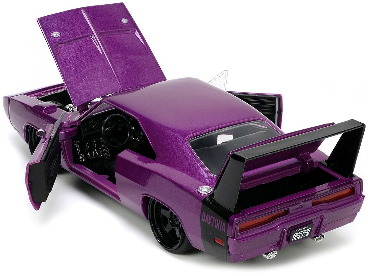 1969 Dodge Charger Daytona Purple Metallic with Black Tail Stripe Bigtime Muscl