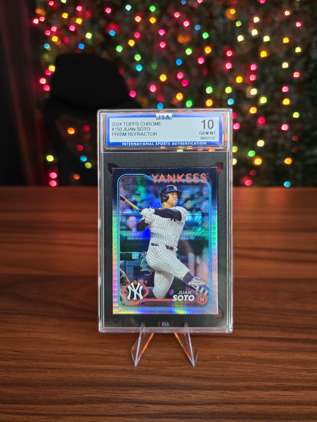 2024 Topps Chrome Juan Soto Prism Refractor ISA GEM MT 10 #150