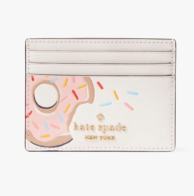 ❤️❤️Kate Spade KF488 Coffee Break Donut Small Slim Card Holder